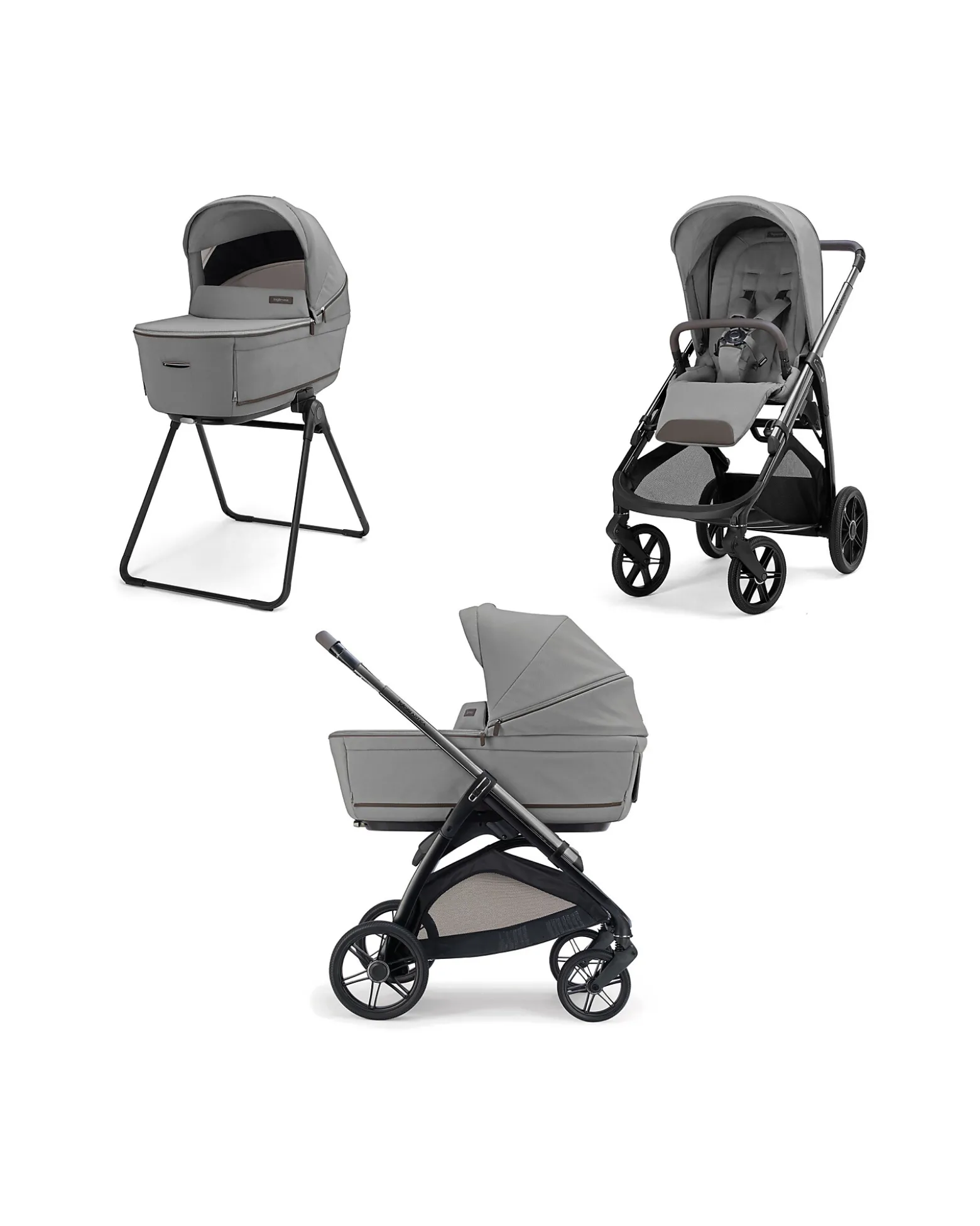 Aptica System Duo Crystal Grey + Telaio Litio