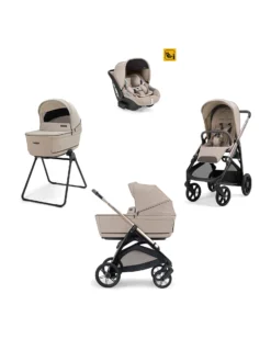 Aptica System Quattro - Vicuna Beige - Seduta All Season + Culla Open Up + Standup + Seggiolino Auto Darwin + Telaio Palladio