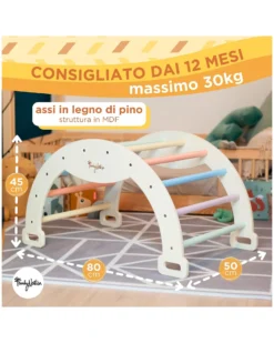 Arco Montessori Rainbow - Sunny Beach - Sviluppa Equilibrio e Agilità