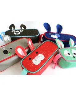Astuccio stampato per la Scuola con Chiusura a Zip - Cerbiatto