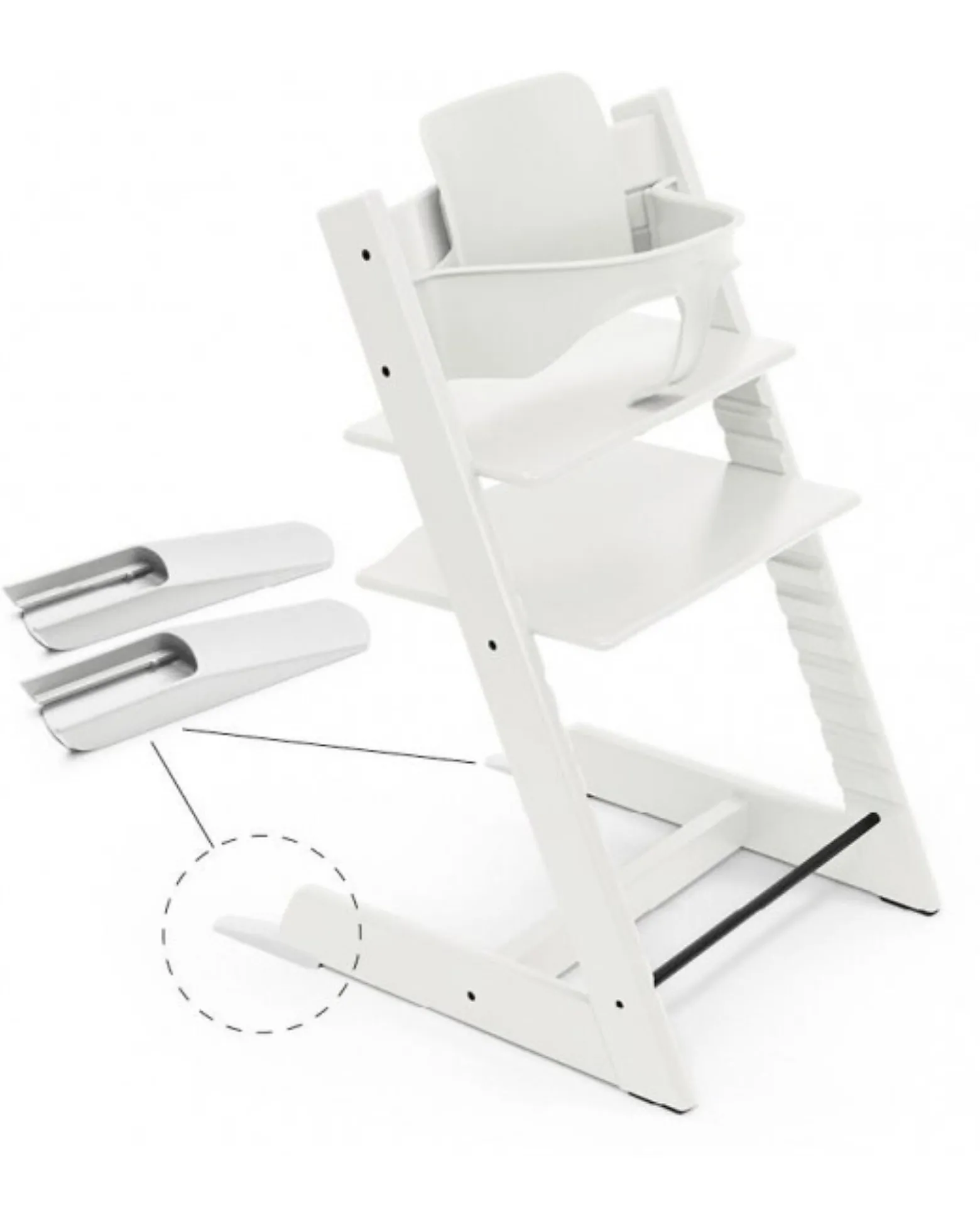 Baby Set 2 per Sedia Evolutiva Tripp Trapp - Bianco