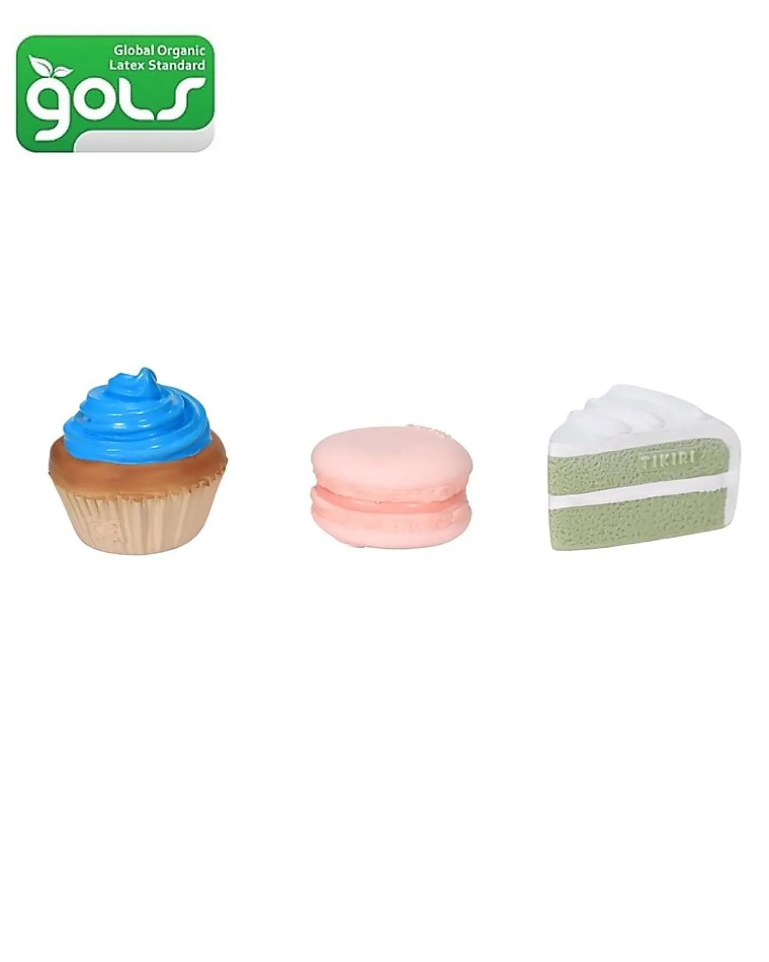 Bakery Items - Set Cupcake, Torta e Macaroon - 100% Caucciù Naturale