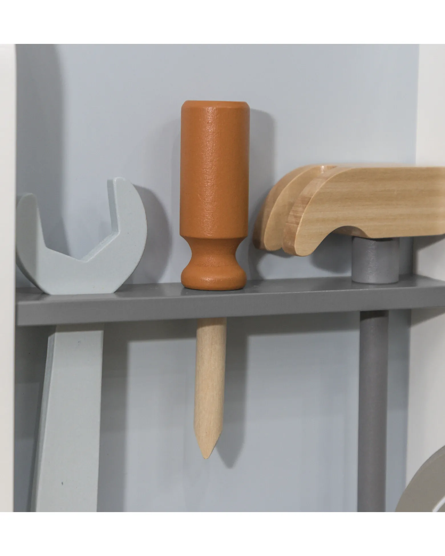 Banco degli Attrezzi in Legno - Colori ad Acqua Atossici - 3+ Anni