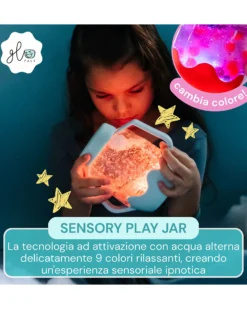 Barattolo per Gioco Sensoriale - Blue - Adatto da 18 Mesi