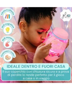 Barattolo per Gioco Sensoriale - Giallo - Adatto da 18 Mesi