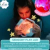 Barattolo per Gioco Sensoriale - Teal - Adatto da 18 Mesi