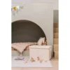 Baule Portagiochi Ripiegabile - Terrazzo Crema - 100% Poliestere Riciclato - 62x38x38cm