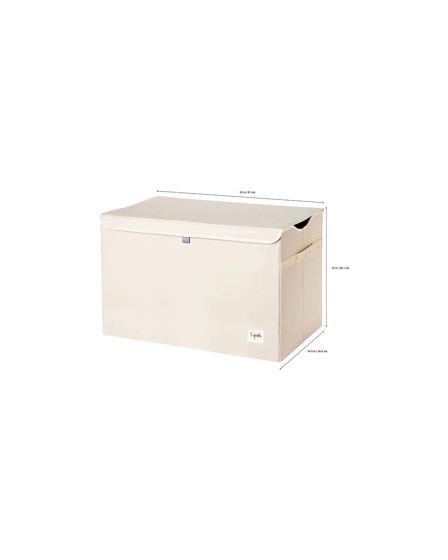 Baule Portagiochi - Yeti - Blu - 61 x 37 x 38 cm - Riordina la Cameretta con Fantasia