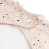 Bavaglio a Maniche Lunghe Impermeabile con Tasca - Happy Dots - Cipria - Certificato Oeko-Tex