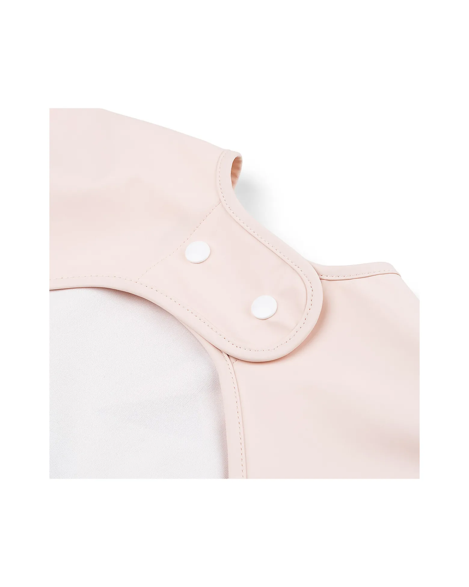 Bavaglio a Maniche Lunghe Impermeabile con Tasca - Elphee - Cipria - Certificato Oeko-Tex