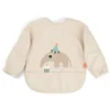 Bavaglio Impermeabile a Maniche Lunghe con Tasca - Celebration - Sabbia - Certificato OEKO-TEX - 6m+
