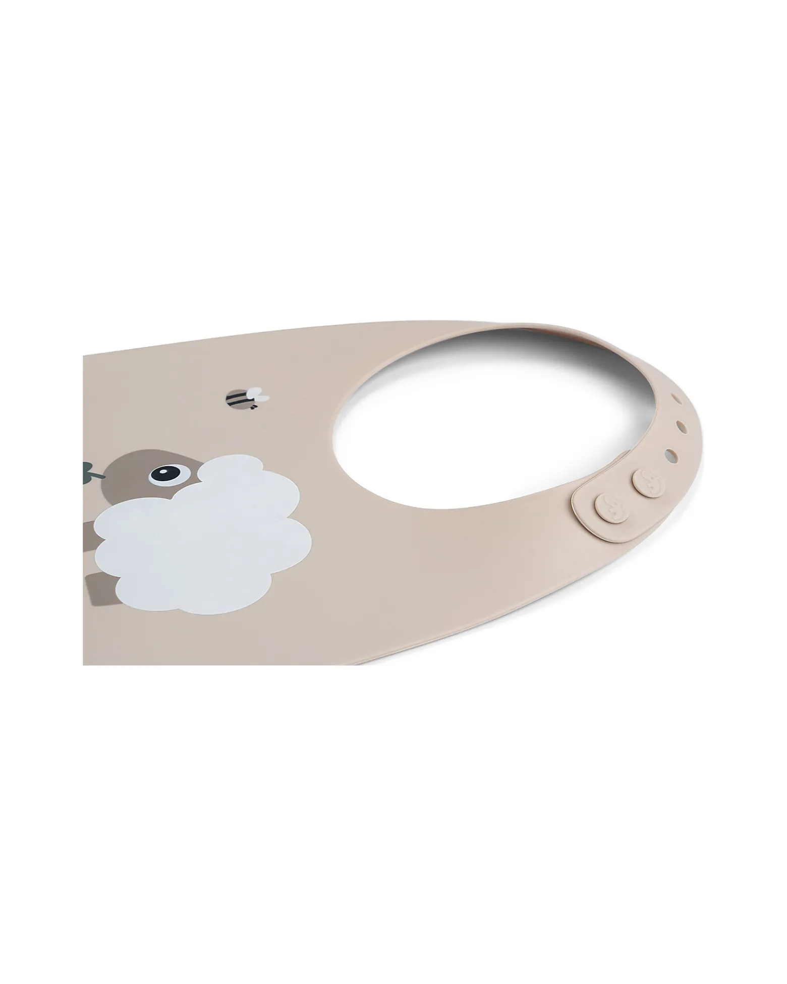 Bavaglio Impermeabile con Tasca - Tiny Farm - Sabbia - 100% Silicone
