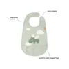 Bavaglio Impermeabile con Tasca - Happy Clouds - Verde - Certificato OEKO-TEX