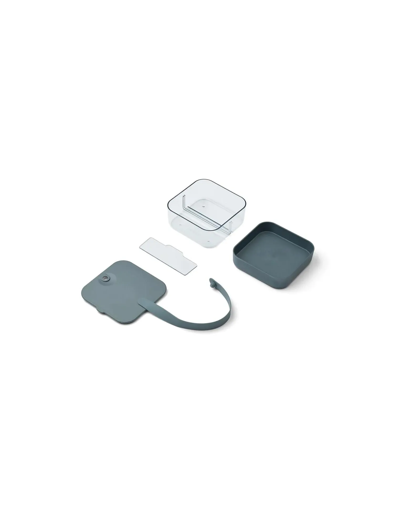 Bento Box Amandine - Tritan e Silicone - Sea Blue / Whale Blue