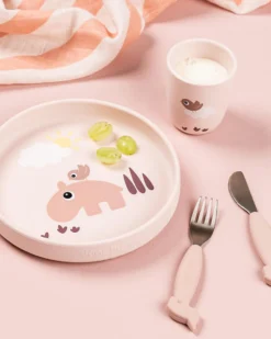 Bicchiere Mini Mug 160 ml - Playground - Cipria - 100% Silicone Alimentare