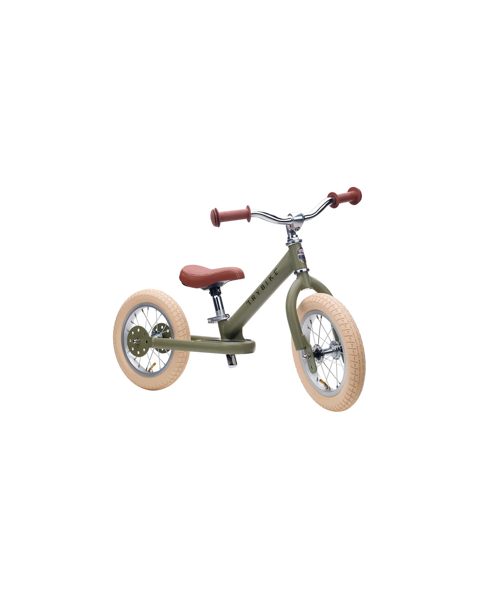 Bici Senza Pedali Vintage - Verde Opaco - dai 15 mesi!