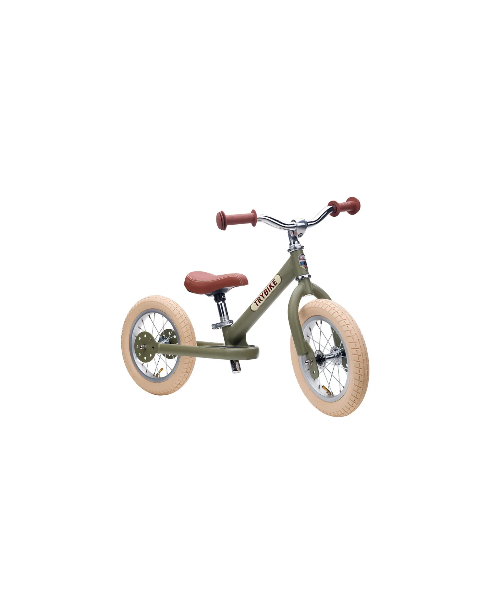 Bici Senza Pedali Vintage - Verde Opaco - dai 15 mesi!