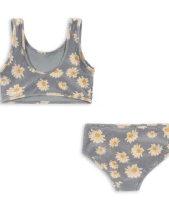 Bikini Jade con Riflessi - Margherite - Daisy Blue - UPF 50+