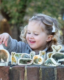 Blocchi in Legno di Betulla FSC - Animali della Foresta - 15 Pezzi - 0+