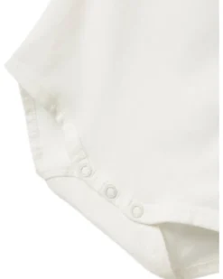 Body a Stampa e a Maniche Lunghe - Cloud Dancer - Cotone Bio