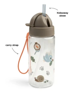 Borraccia Antigoccia con Cannuccia - Tiny Trails - Sabbia - 350 ml