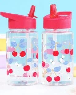 Borraccia con Cannuccia 450 ml - Ciliegie - Senza BPA!