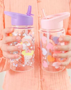 Borraccia con Cannuccia 450 ml - Principesse - Senza BPA!