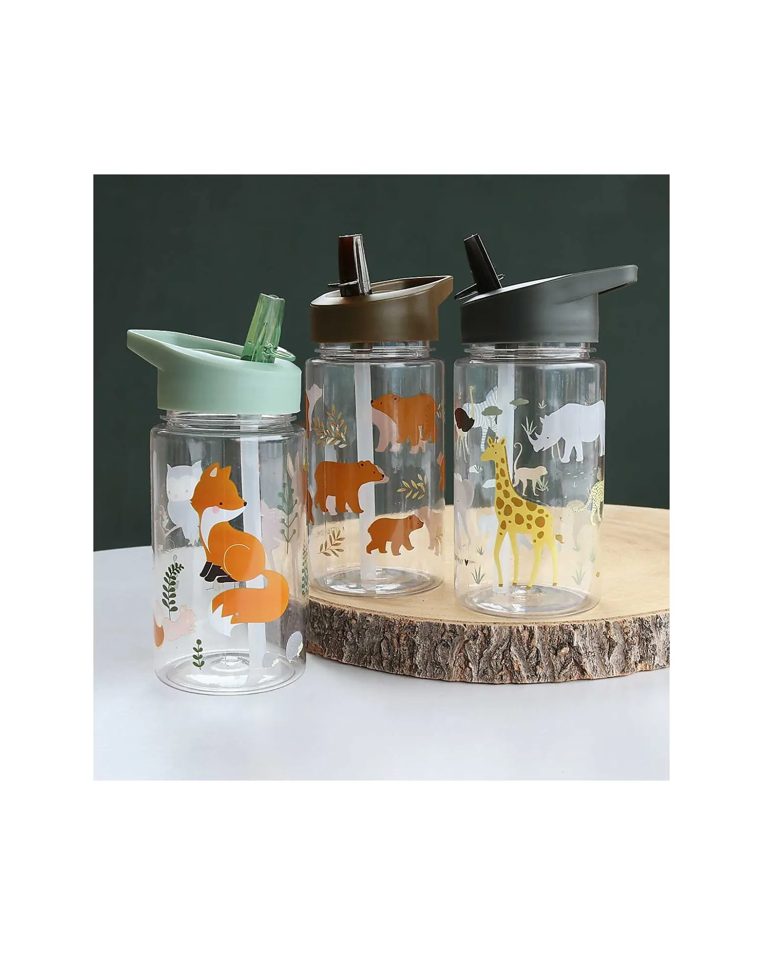 Borraccia con Cannuccia 450 ml - Savanna - Senza BPA!