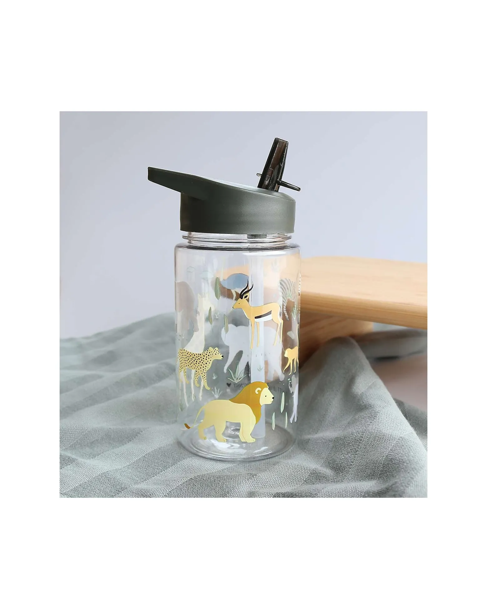 Borraccia con Cannuccia 450 ml - Savanna - Senza BPA!