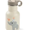 Borraccia in Metallo 350 ml - Celebration - Sabbia - con Cannuccia a Scomparsa! - 12m+
