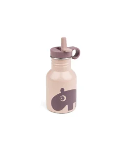 Borraccia in Metallo 350 ml - Ozzo - Powder - con Cannuccia a Scomparsa!