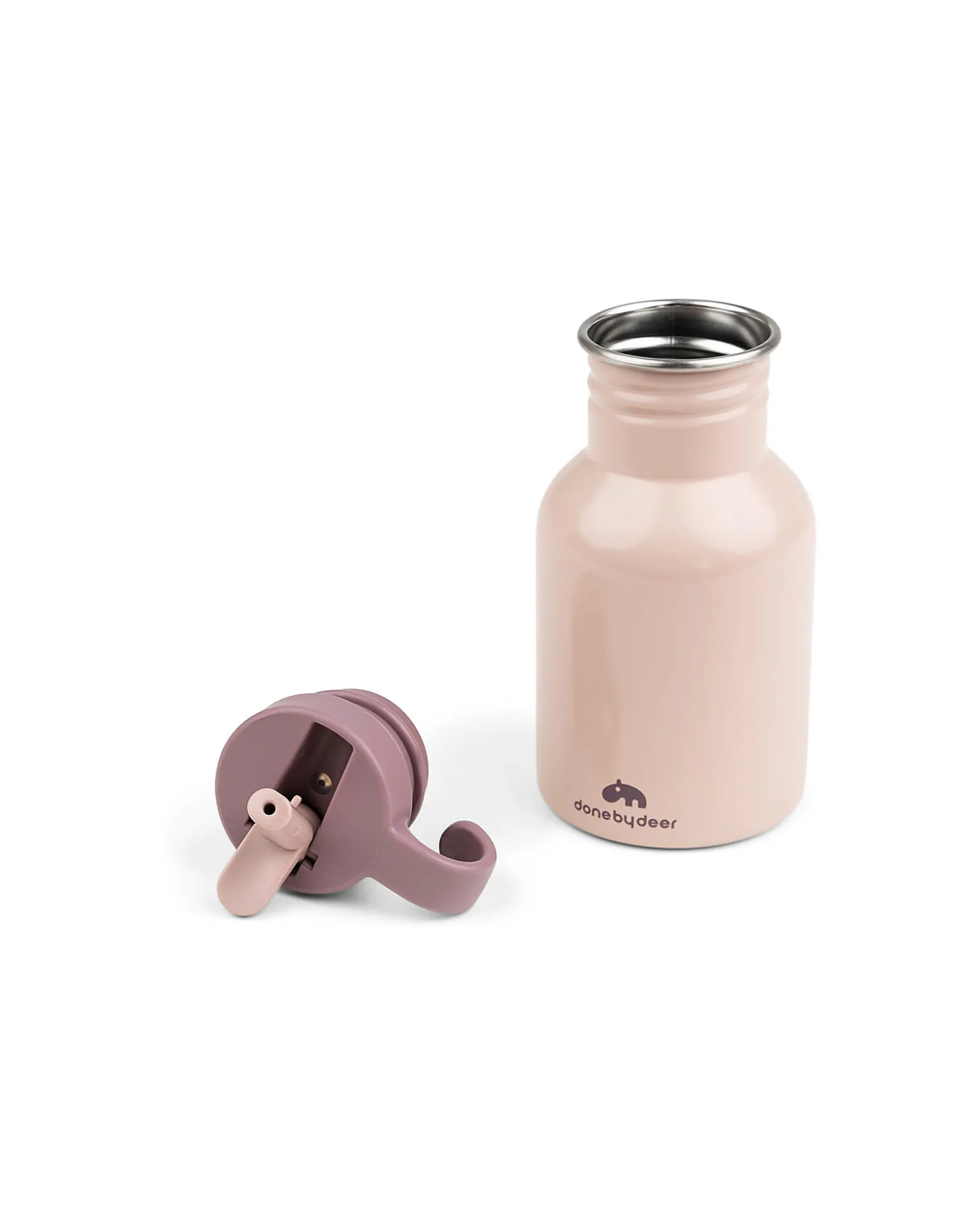Borraccia in Metallo 350 ml - Ozzo - Powder - con Cannuccia a Scomparsa!