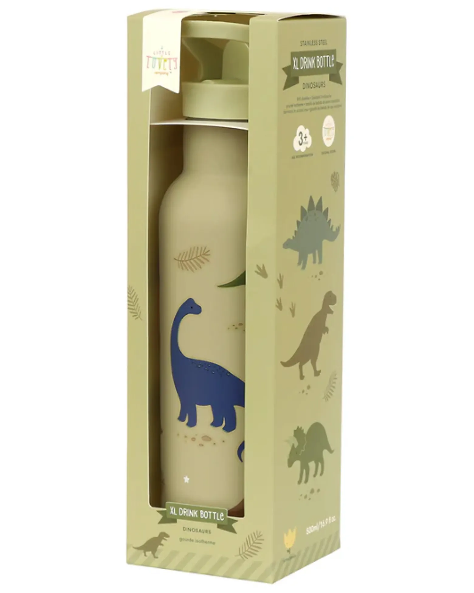 Borraccia Termica in Acciaio Inossidabile - 500 ml - Dinosauri