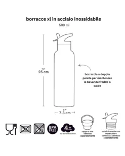 Borraccia Termica in Acciaio Inossidabile - 500 ml - Galassia