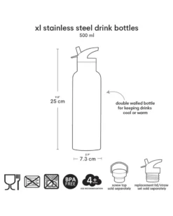 Borraccia Termica in Acciaio Inossidabile - 500 ml - Principesse