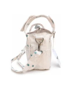 Borsa Organizer per Passeggino - Ginkgo - Avorio - Compatibile con tutti i modelli di passeggino