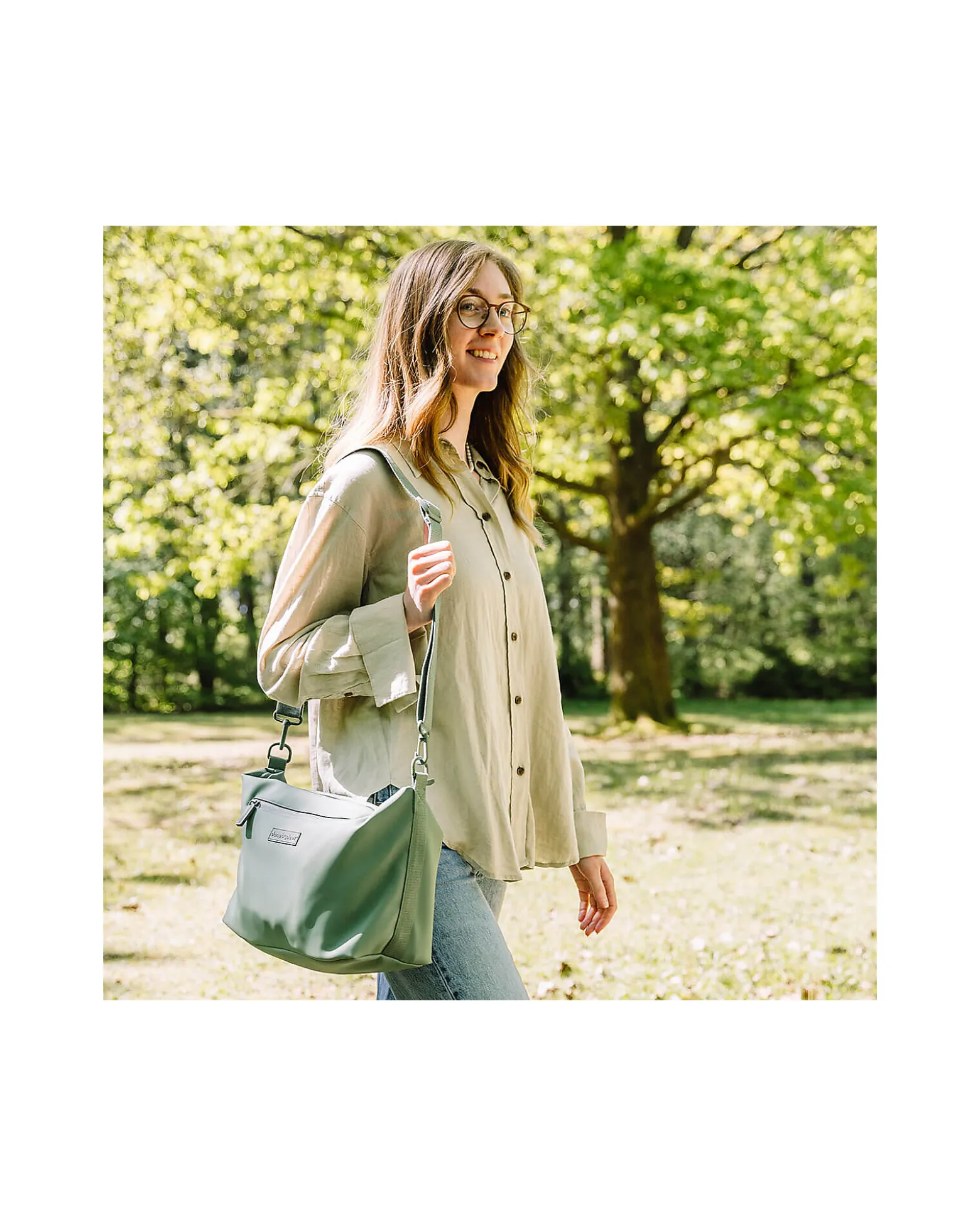 Borsa Passeggino Impermeabile - Verde - Ganci Inclusi
