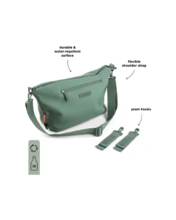 Borsa Passeggino Impermeabile - Verde - Ganci Inclusi
