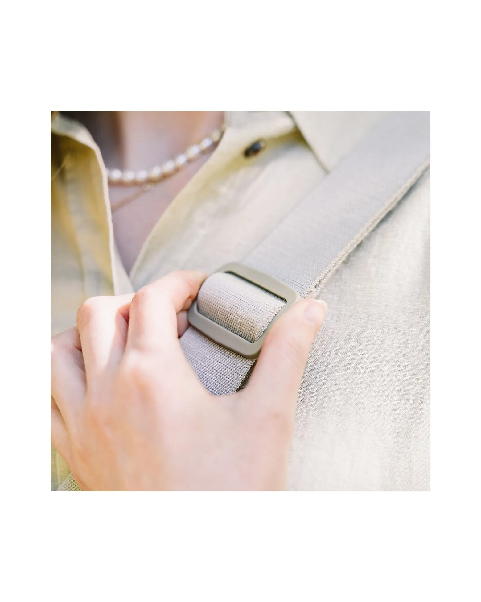 Borsa Passeggino Impermeabile - Sabbia - Ganci Inclusi