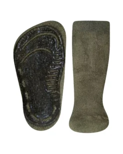 Calzini Antiscivolo SoftStep Uni - Verde oliva - Cotone Bio GOTS
