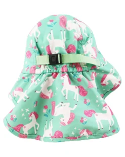 Cappellino Estivo con Falda Lunga Protettiva - UPF 50+ - Unity l'Unicorno