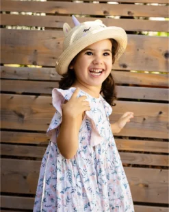 Cappello di Paglia Anti-UV SPF 50+ - Unicorno