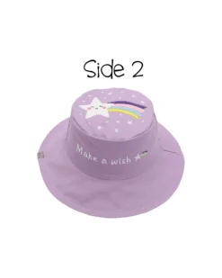Cappello Estivo Reversibile Anti-UV SPF 50+ - Unicorno+Stella - 100% Cotone