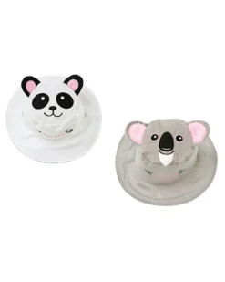 Cappello Estivo Reversibile Anti-UV SPF 50+, Panda+Koala - 100% cotone
