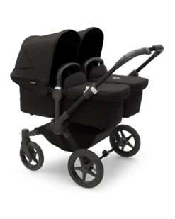 Carrozzina/Passeggino Donkey 5 Mono Completo - Nero - Si Converte in Gemellare in Soli 3 Click!