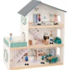 Casa delle Bambole in Legno - 31 Pezzi - 63 x 22,5 x 69,8 cm - 3+ Anni