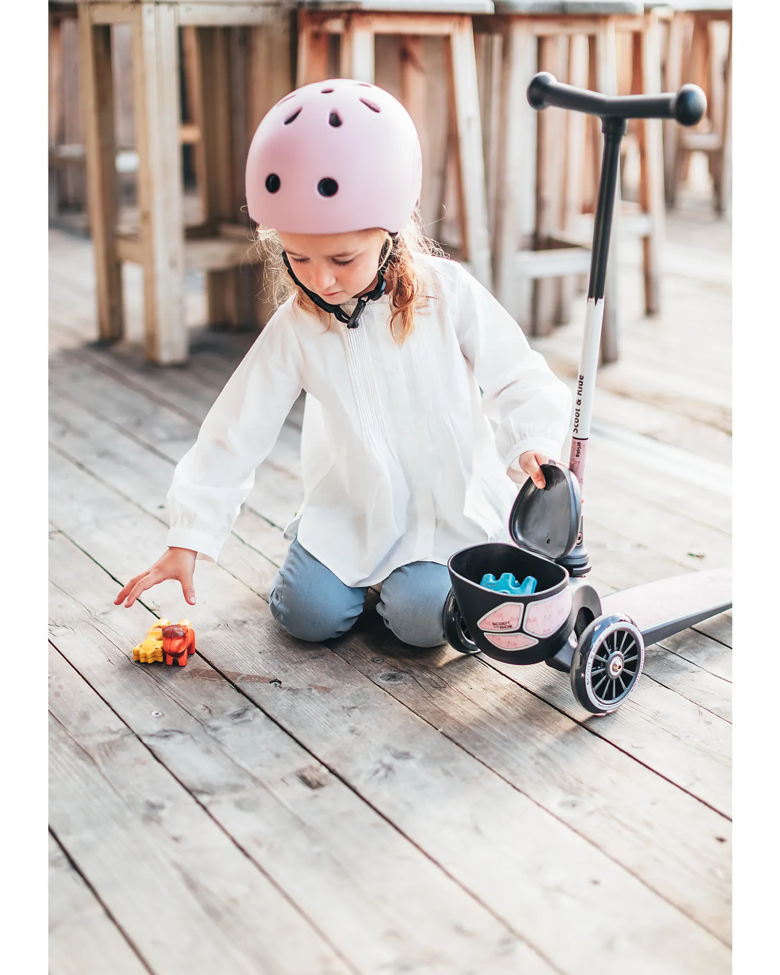Casco Baby XXS-S - Rosa Riflettente - 45-51 cm
