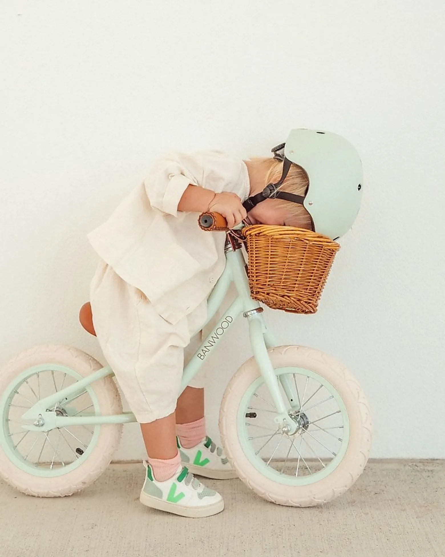 Casco Classico per Biciclette Menta - per Bambini da 3 a 7 Anni!