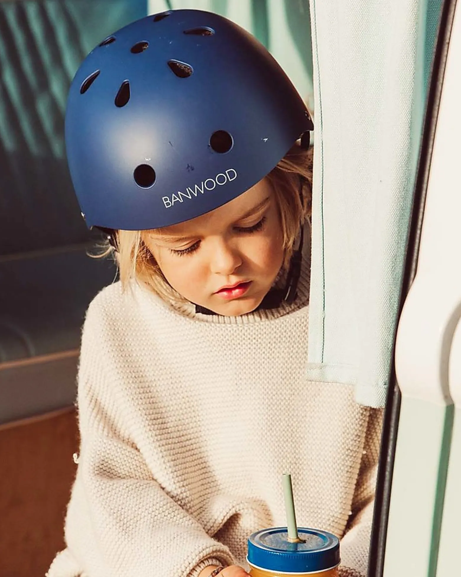Casco Classico per Biciclette, Blu Navy - Per Bambini da 3 a 7 Anni!
