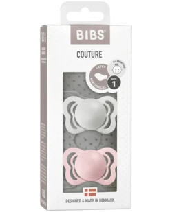 Ciuccio Couture - Tettarella Anatomica in Gomma Naturale - Haze e Rosa - Senza PBA, PVC e Flatati